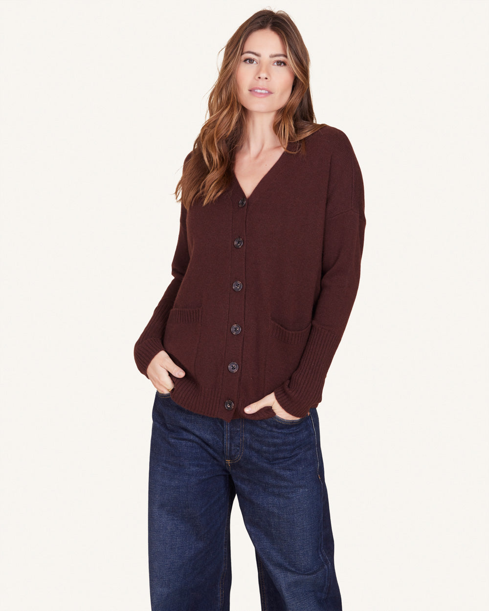 Campbell Cashmere Boyfriend Cardigan