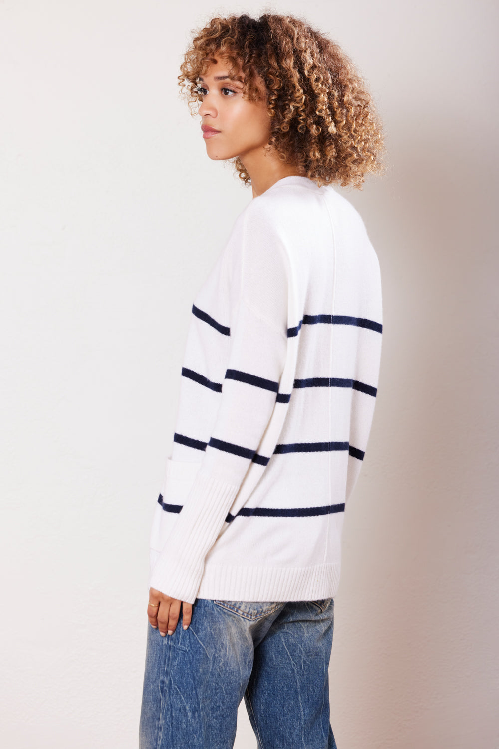 Campbell Cashmere Boyfriend Cardigan