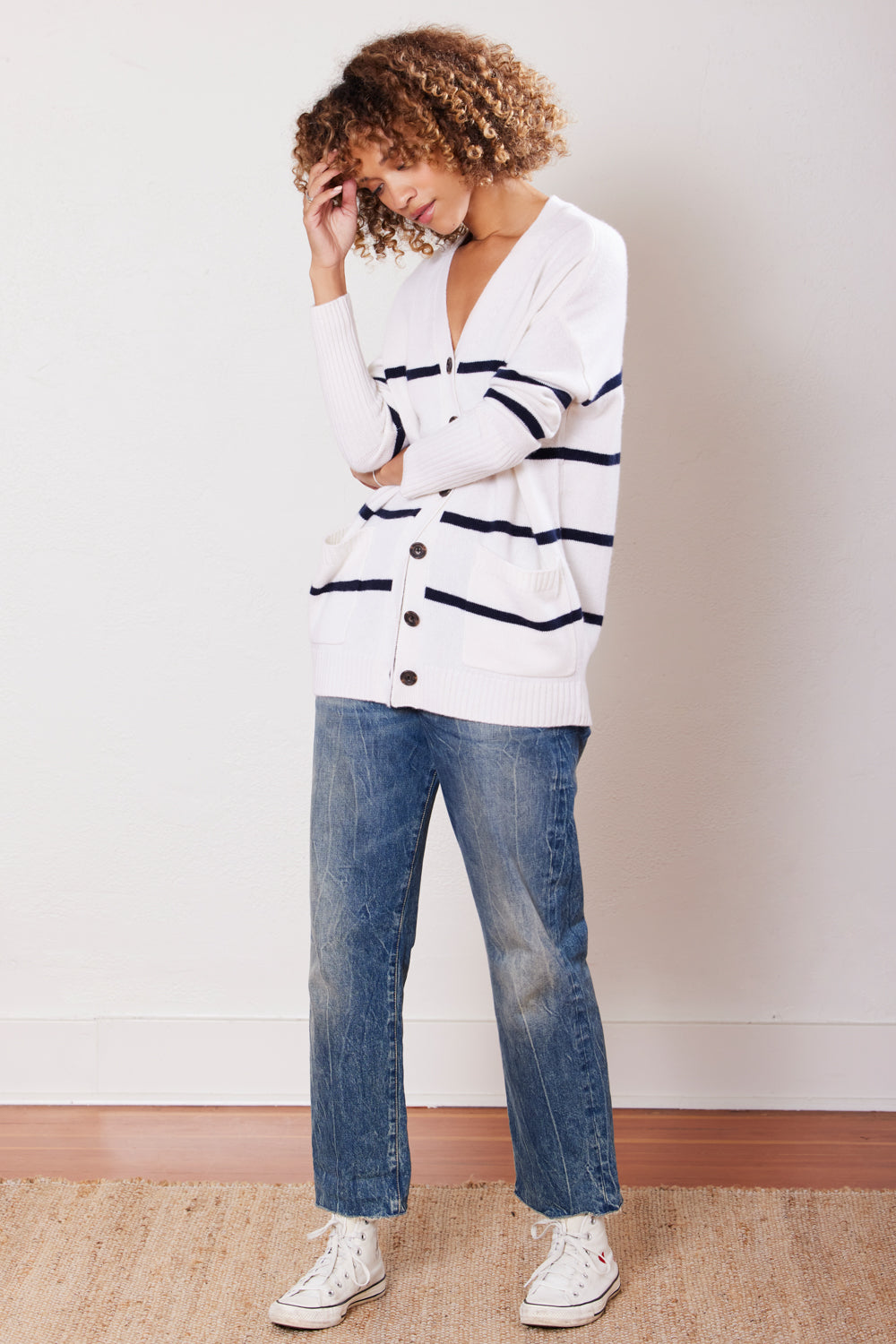 Campbell Cashmere Boyfriend Cardigan