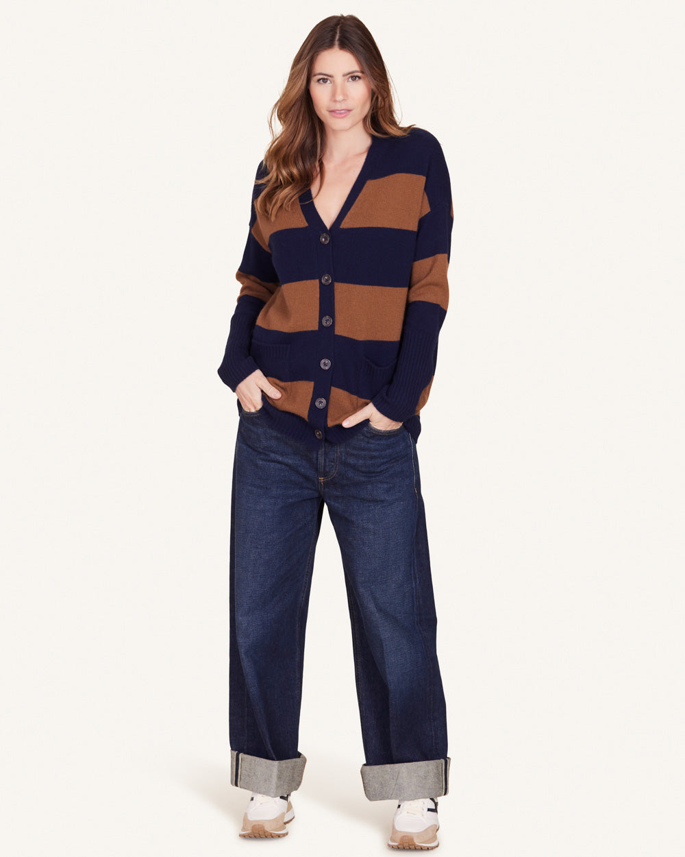 Campbell Cashmere Boyfriend Cardigan