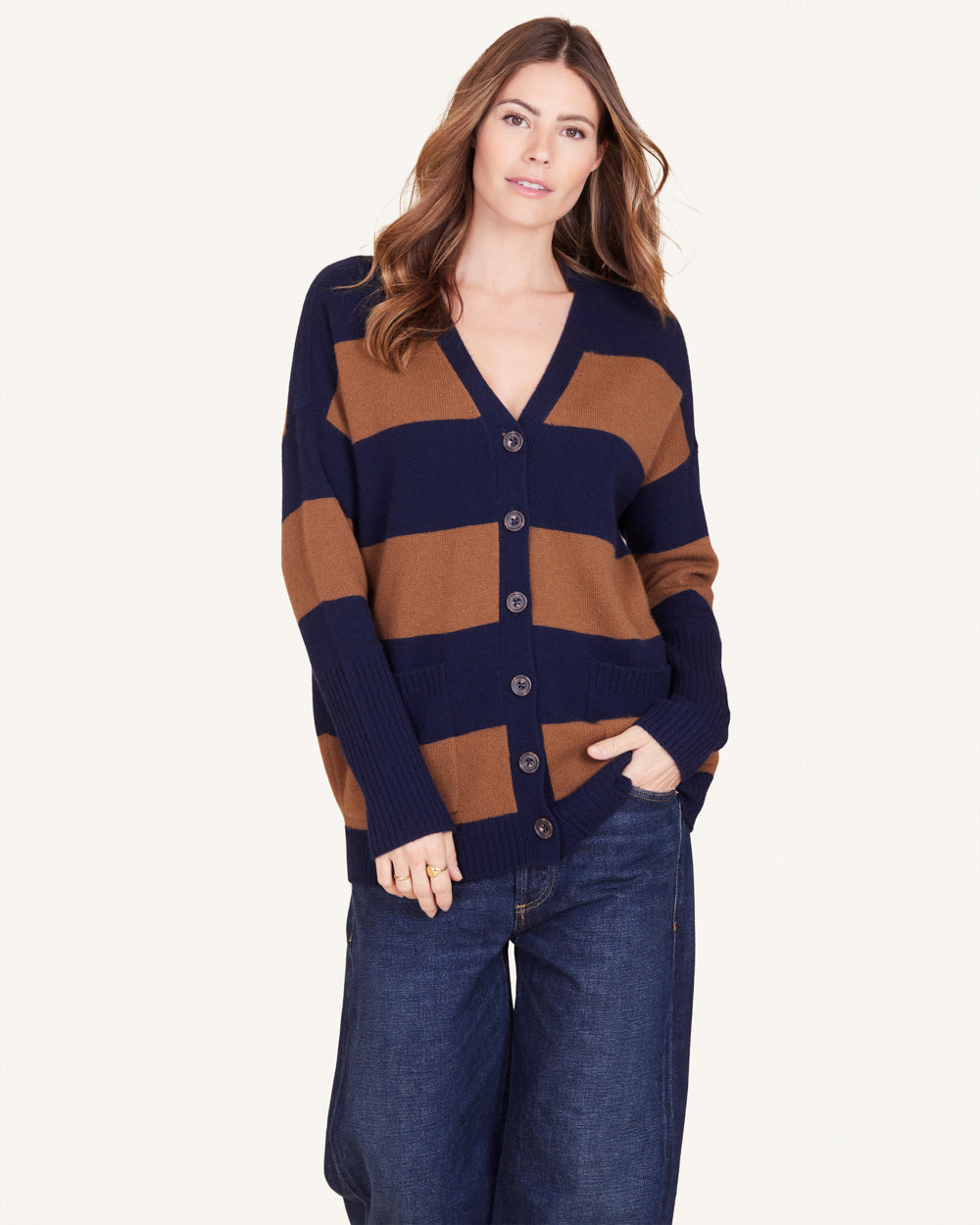 Campbell Cashmere Boyfriend Cardigan