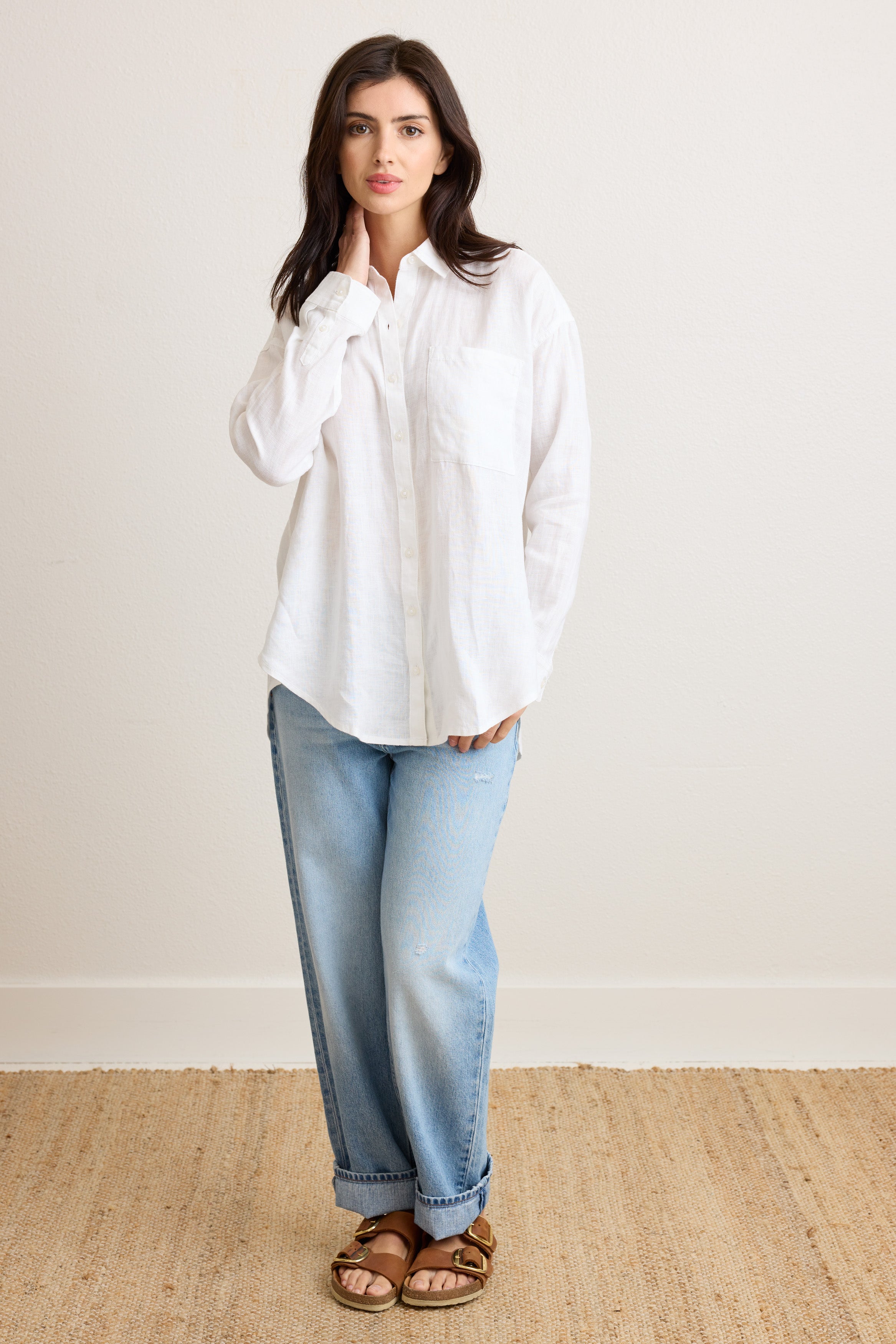 Bella Linen Boyfriend Shirt