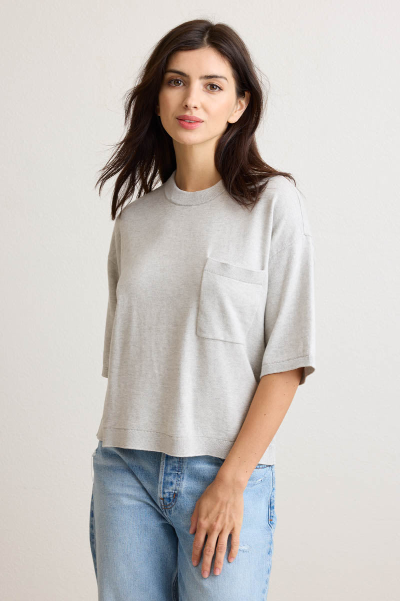 Stevie Pocket Crewneck