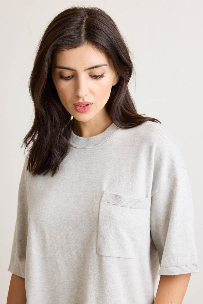 Stevie Pocket Crewneck