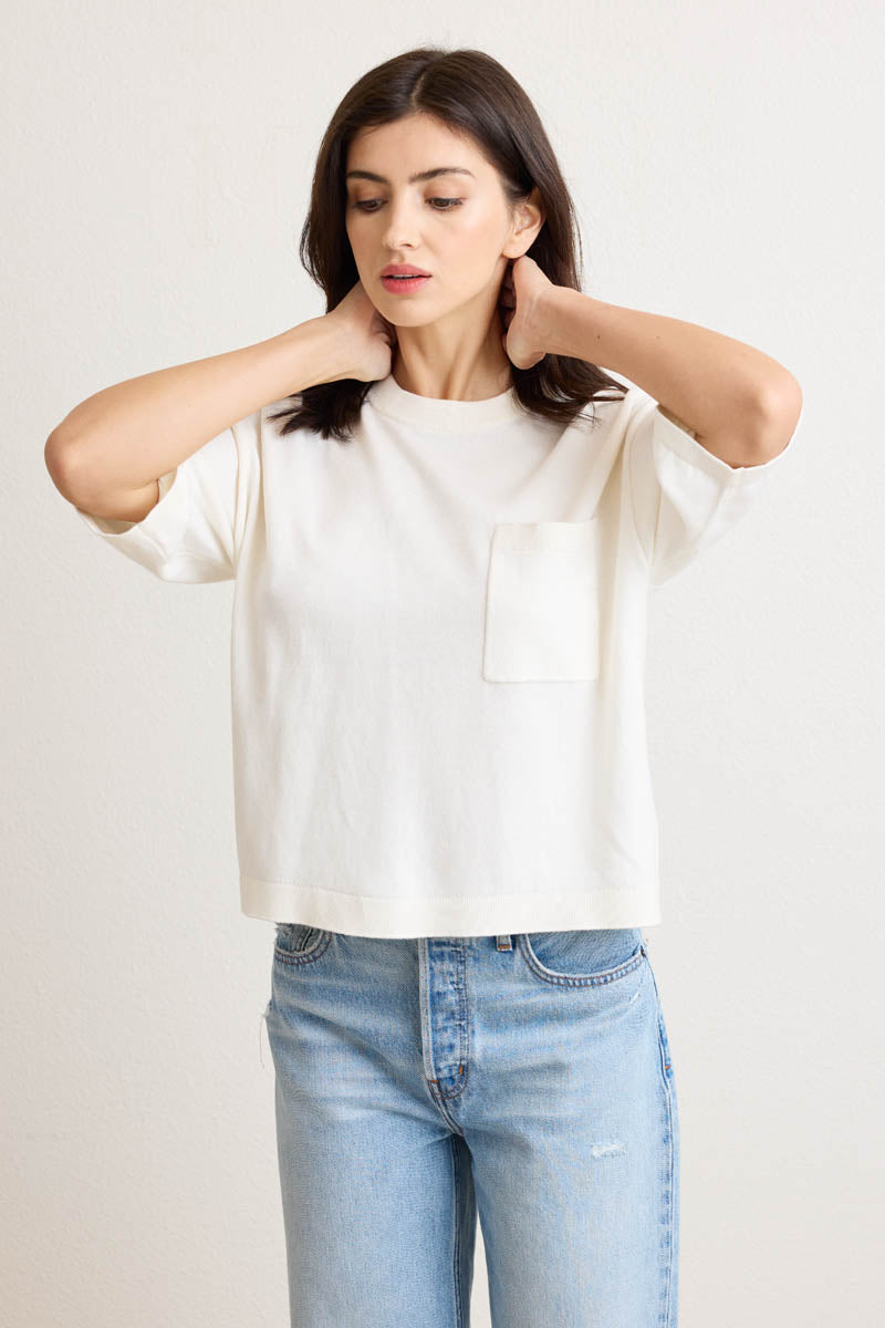 Stevie Pocket Crewneck