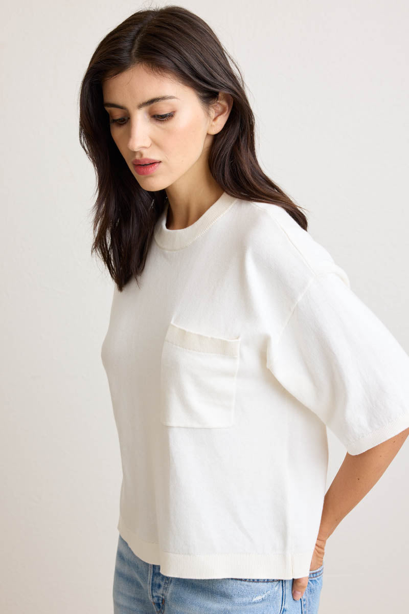 Stevie Pocket Crewneck