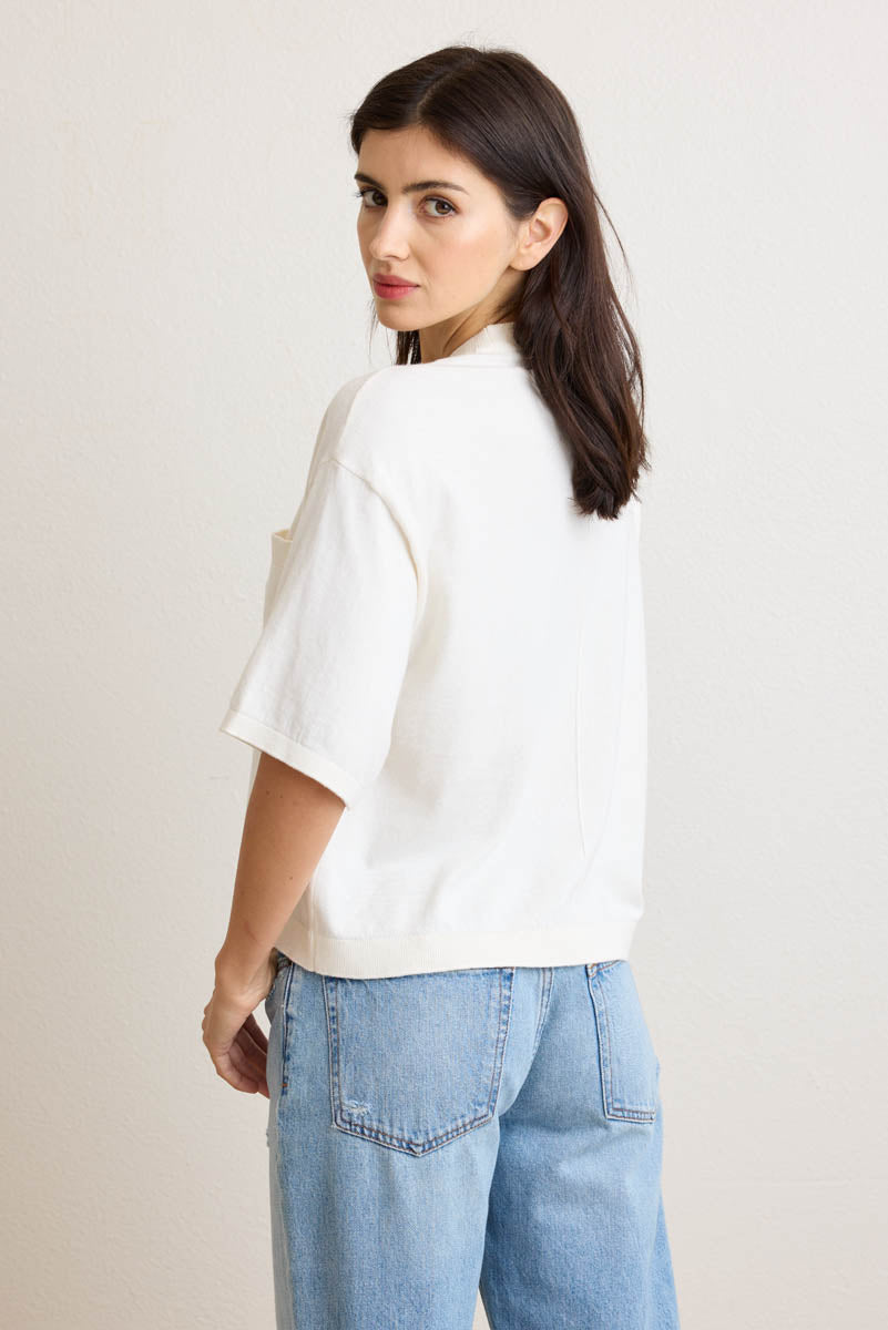 Stevie Pocket Crewneck