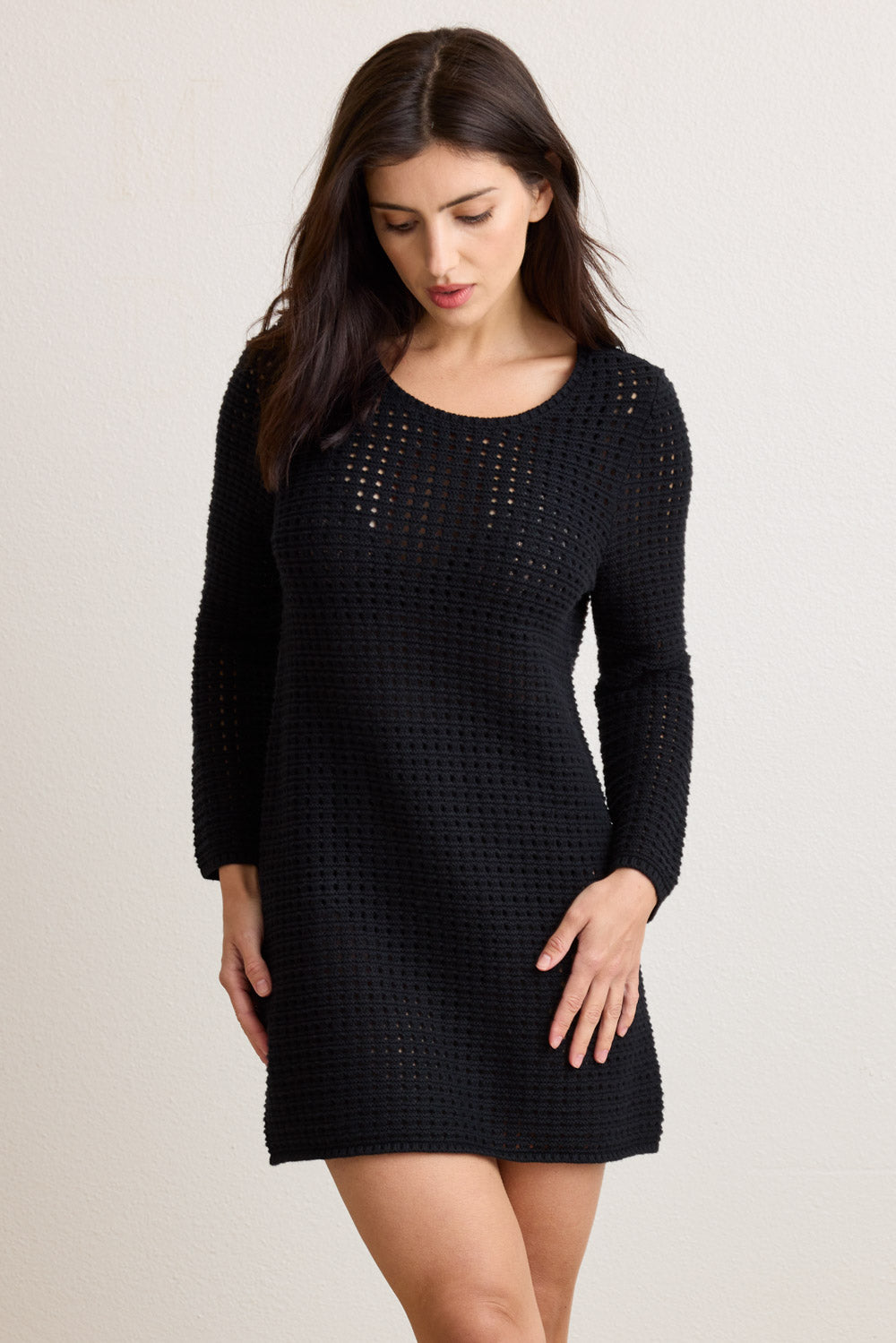 Thalia Crochet Sweater Dress
