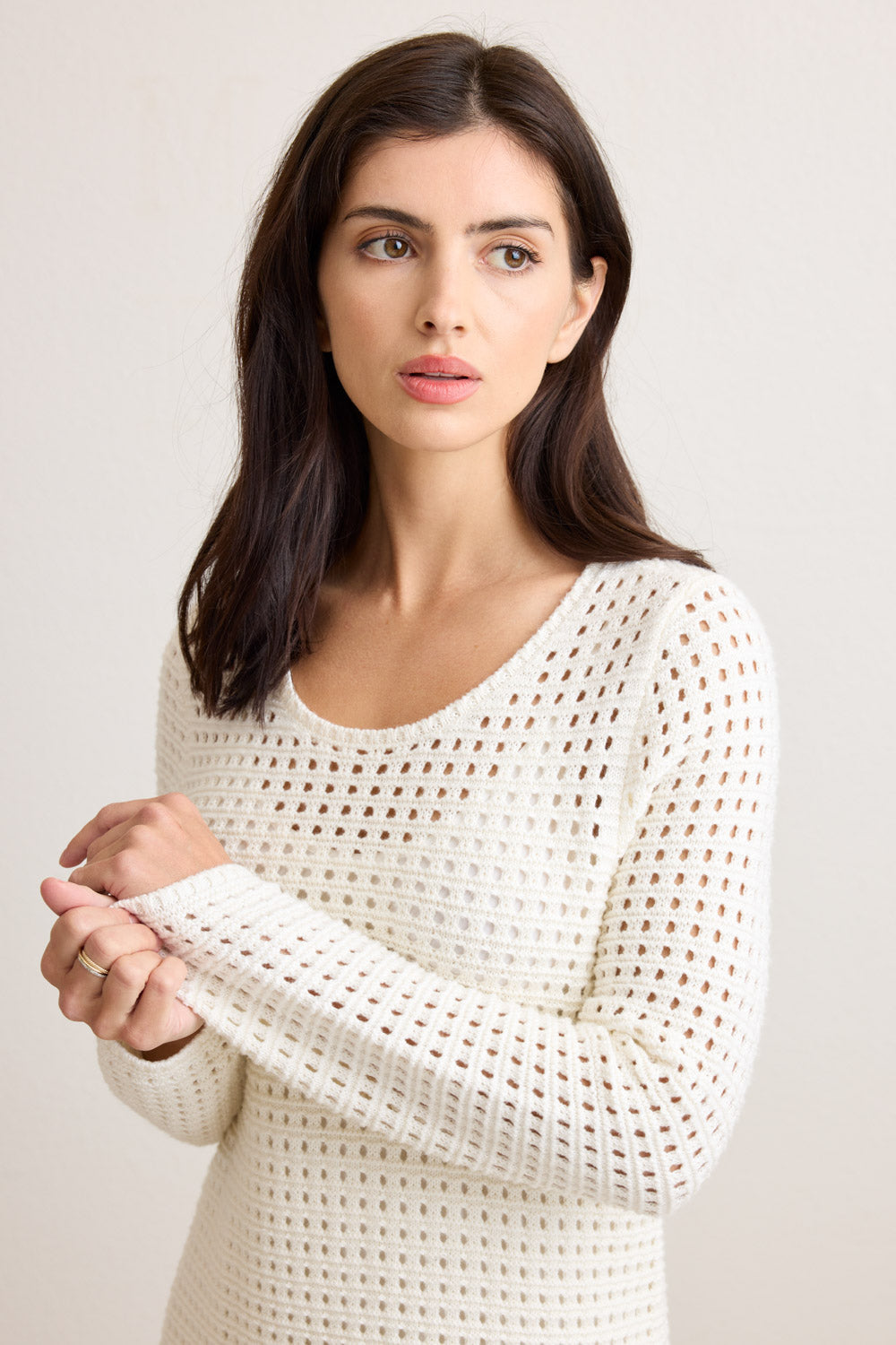 Thalia Crochet Sweater Dress