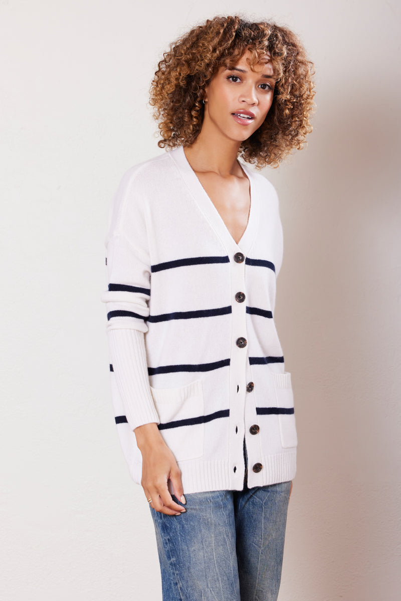 Campbell Cashmere Boyfriend Cardigan