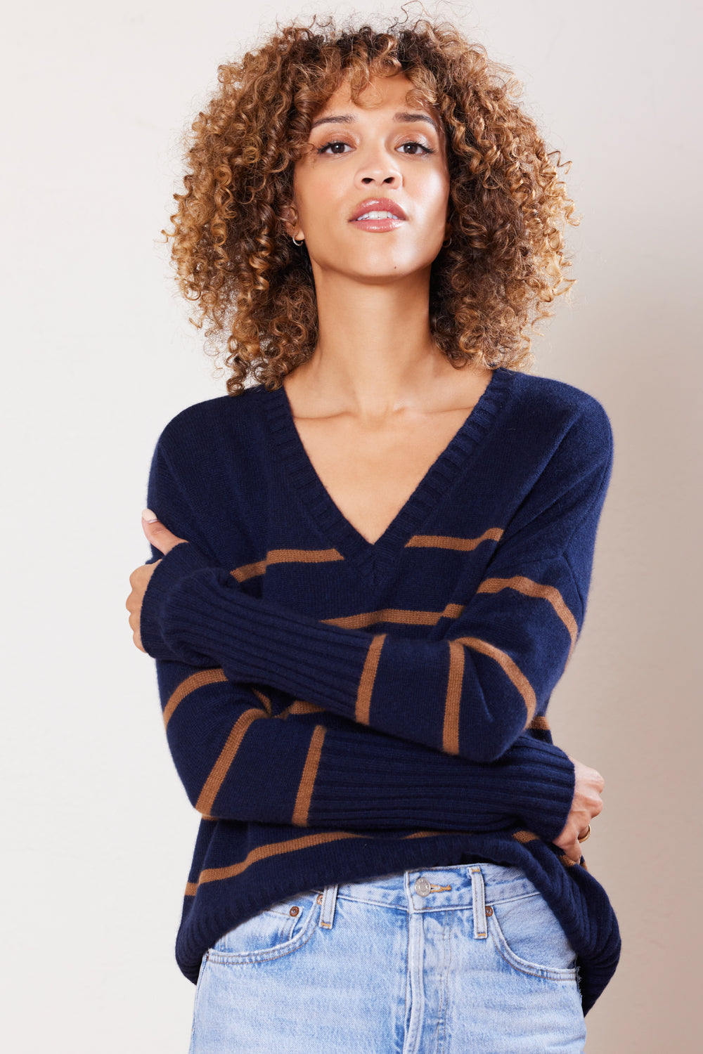 Ella Cashmere Boyfriend Sweater. A-Grade, Heirloom Quality