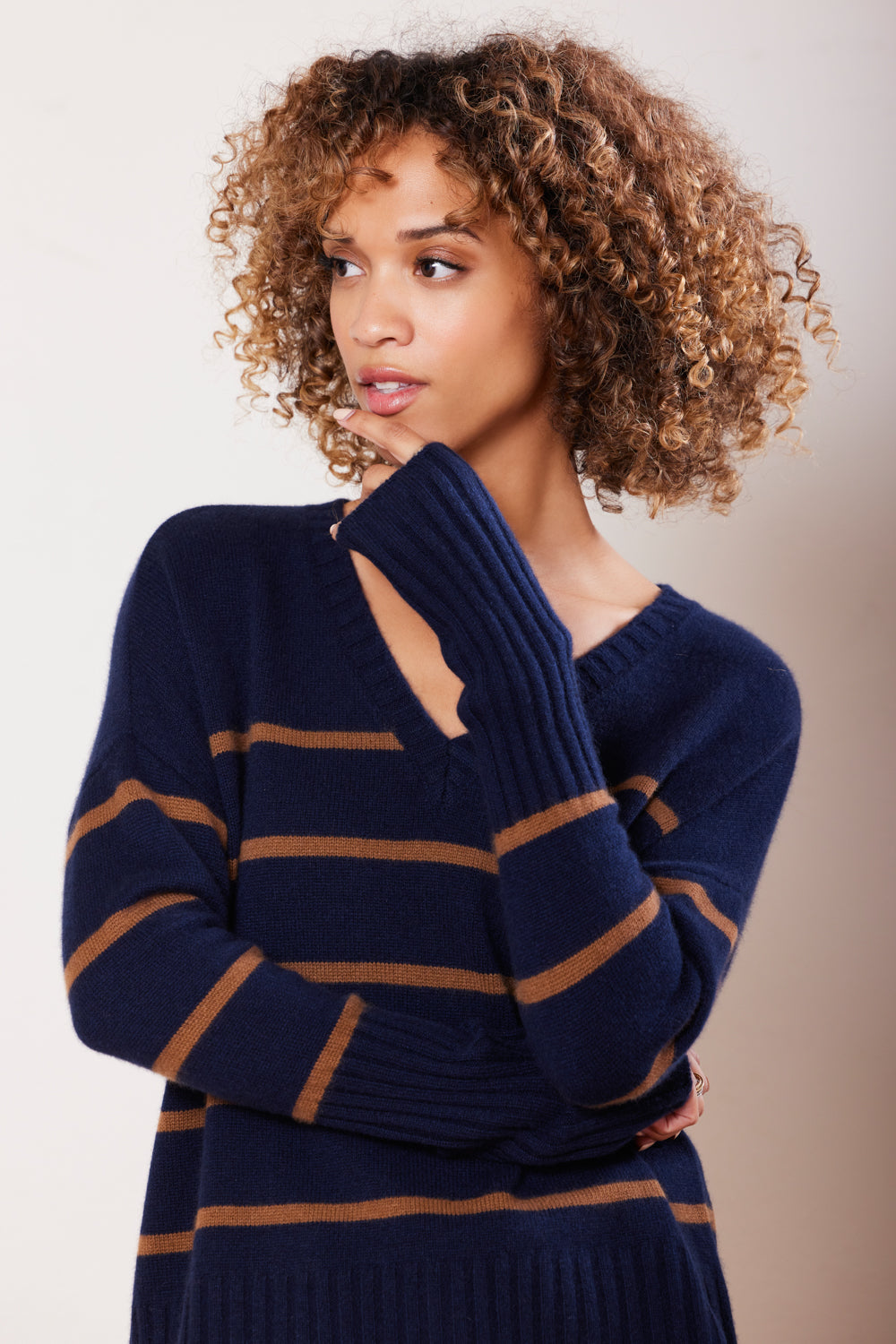 Ella Cashmere Boyfriend Sweater