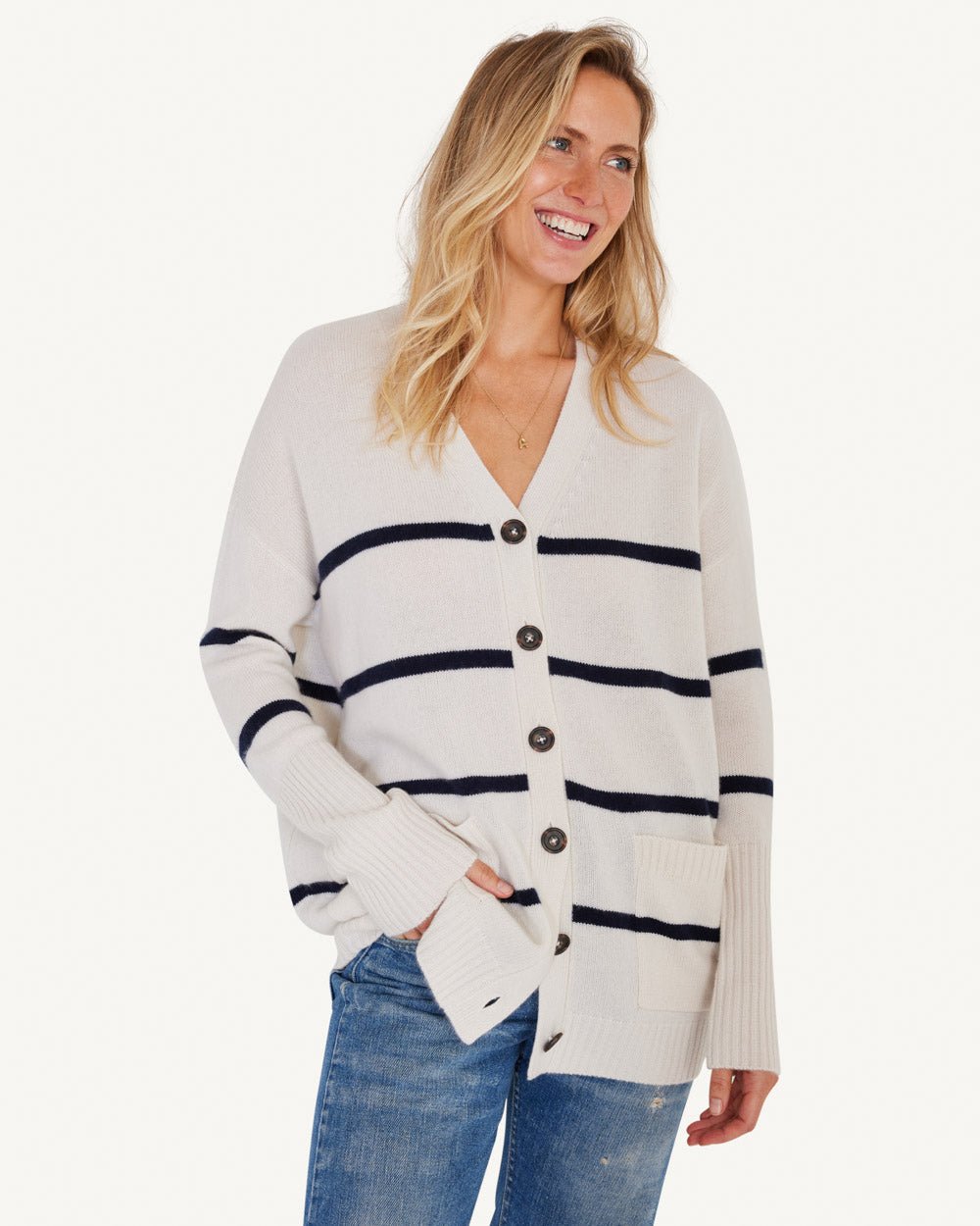 Campbell Cashmere Cardigan - Not Monday