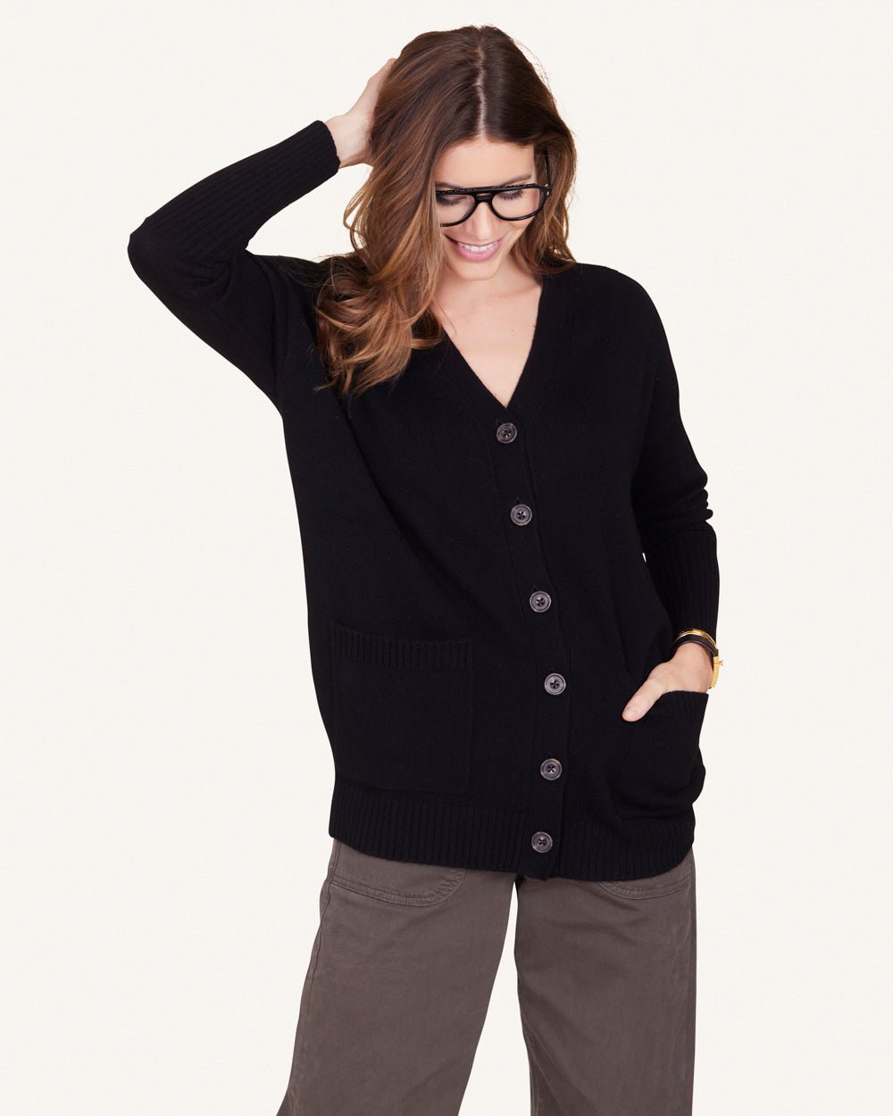 Campbell Cashmere Cardigan - Not Monday