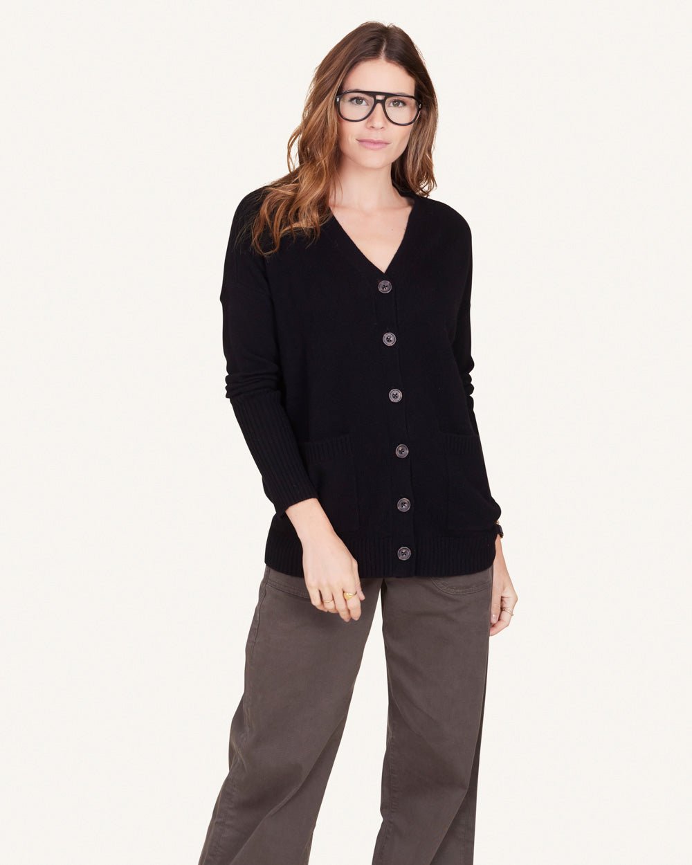 Campbell Cashmere Cardigan - Not Monday