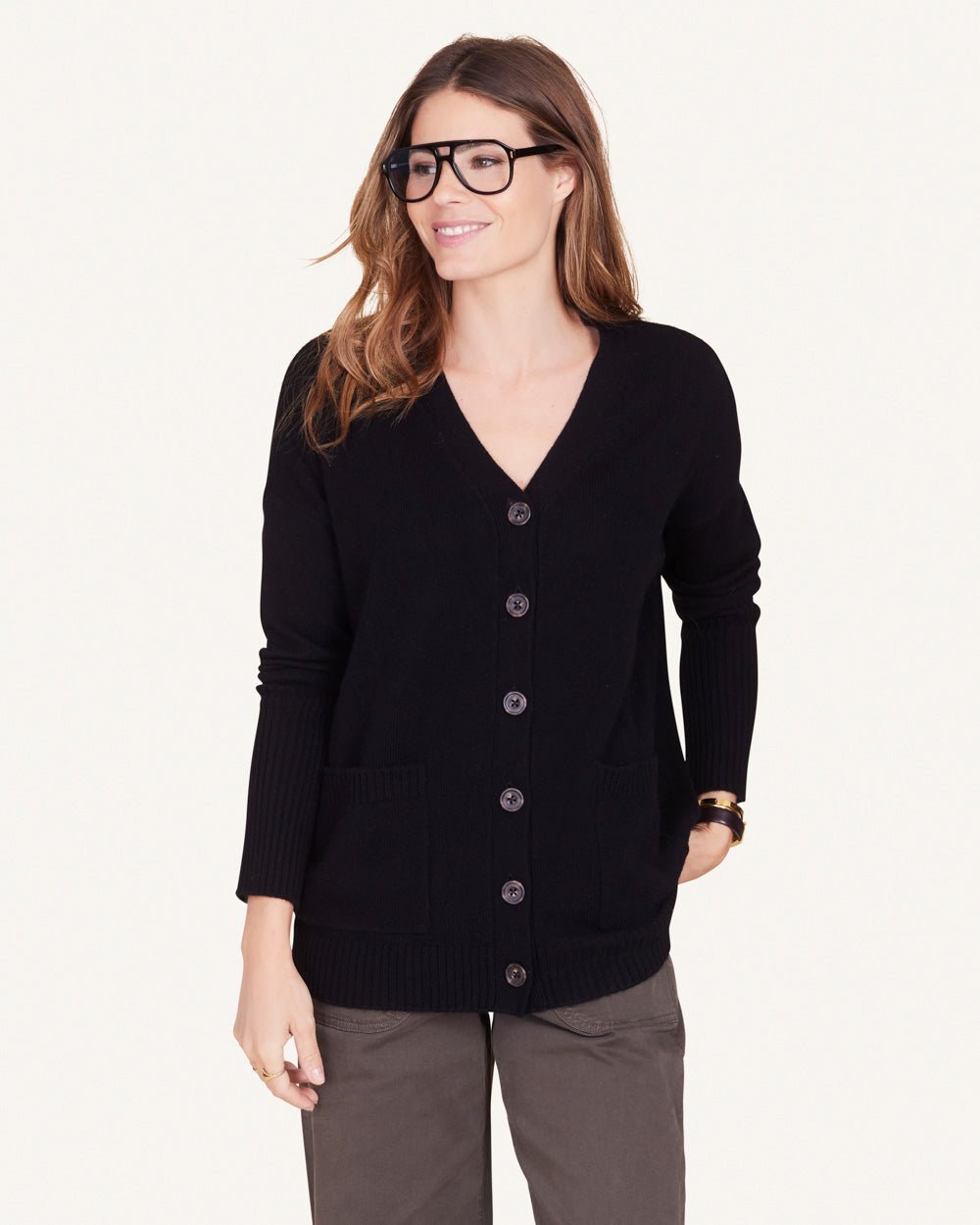 Campbell Cashmere Cardigan - Not Monday