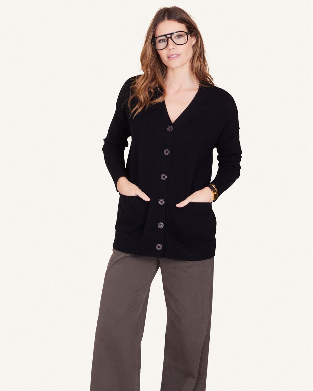 Campbell Cashmere Cardigan - Not Monday