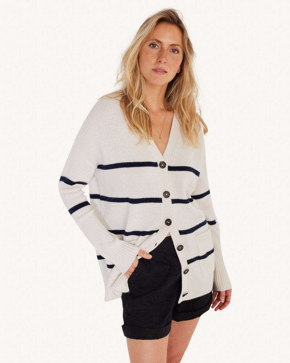 Campbell Cashmere Cardigan - Not Monday