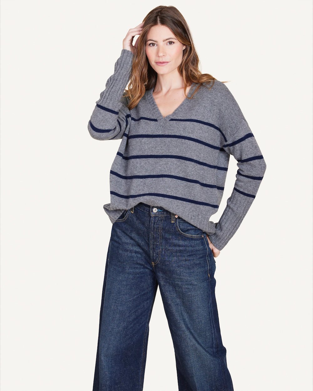 Ella Cashmere V - neck Sweater - Not Monday