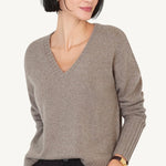 Ella Cashmere V - neck Sweater - Not Monday