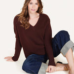 Ella Cashmere V - neck Sweater - Not Monday