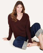 Ella Cashmere V - neck Sweater - Not Monday