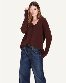 Ella Cashmere V - neck Sweater - Not Monday