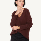 Ella Cashmere V - neck Sweater - Not Monday