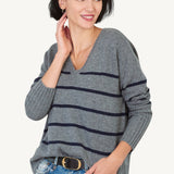 Ella Cashmere V - neck Sweater - Not Monday