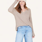 Ella Cashmere V - neck Sweater - Not Monday