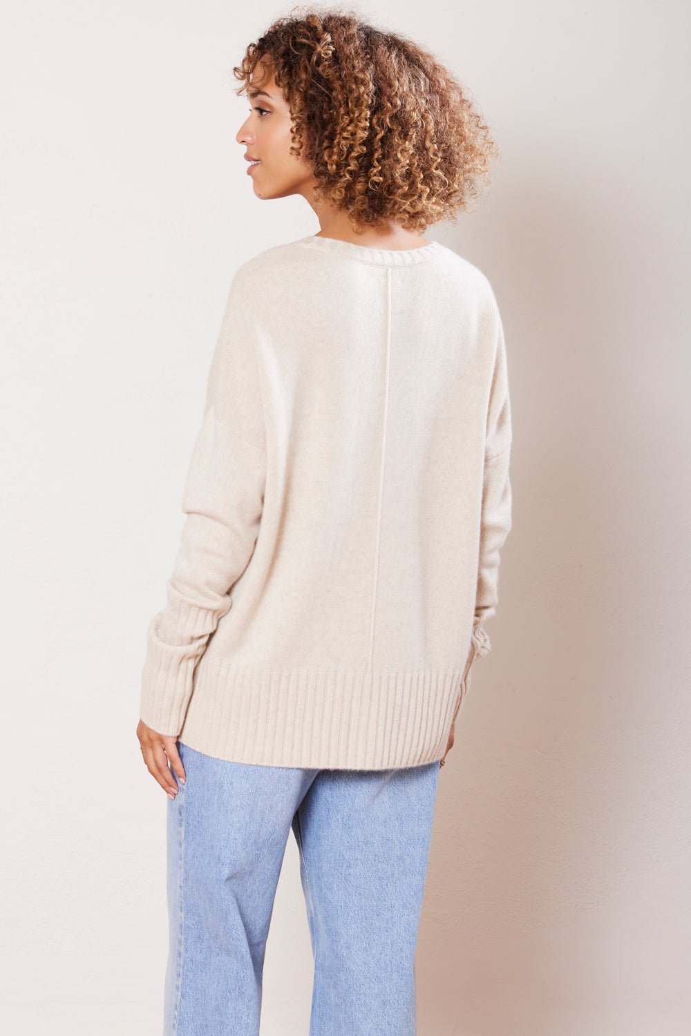Ella Cashmere Boyfriend Sweater. A-Grade, Heirloom Quality