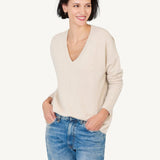 Ella Cashmere V - neck Sweater - Not Monday