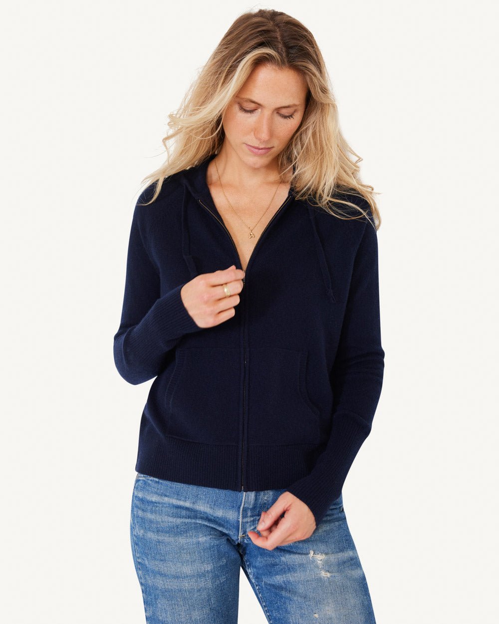 Greyson Cashmere Zip Hoodie - Not Monday