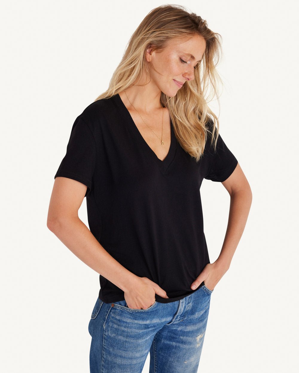 Monroe V - neck Tee - Not Monday