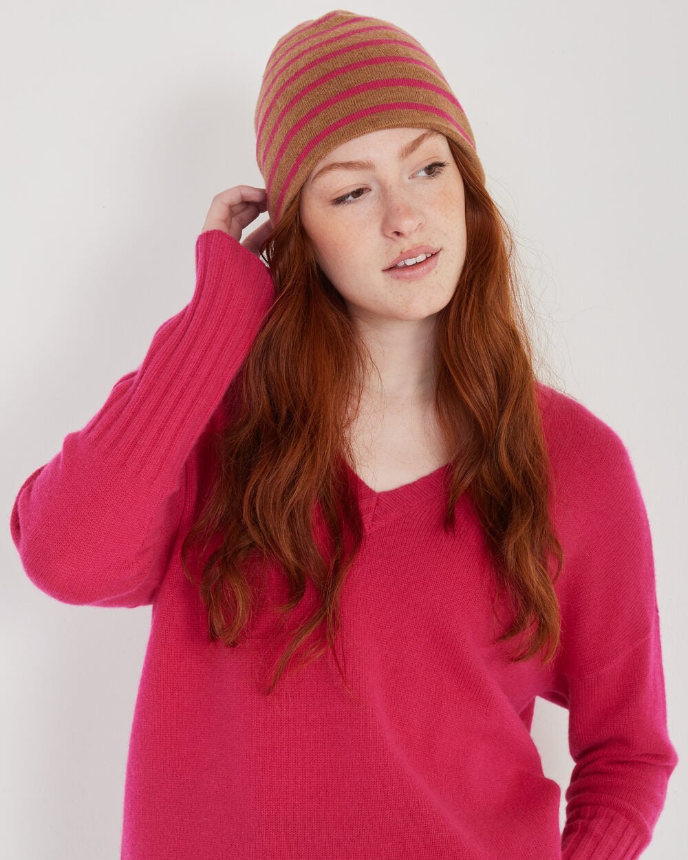 Tate Cashmere Beanie Pink - Not Monday