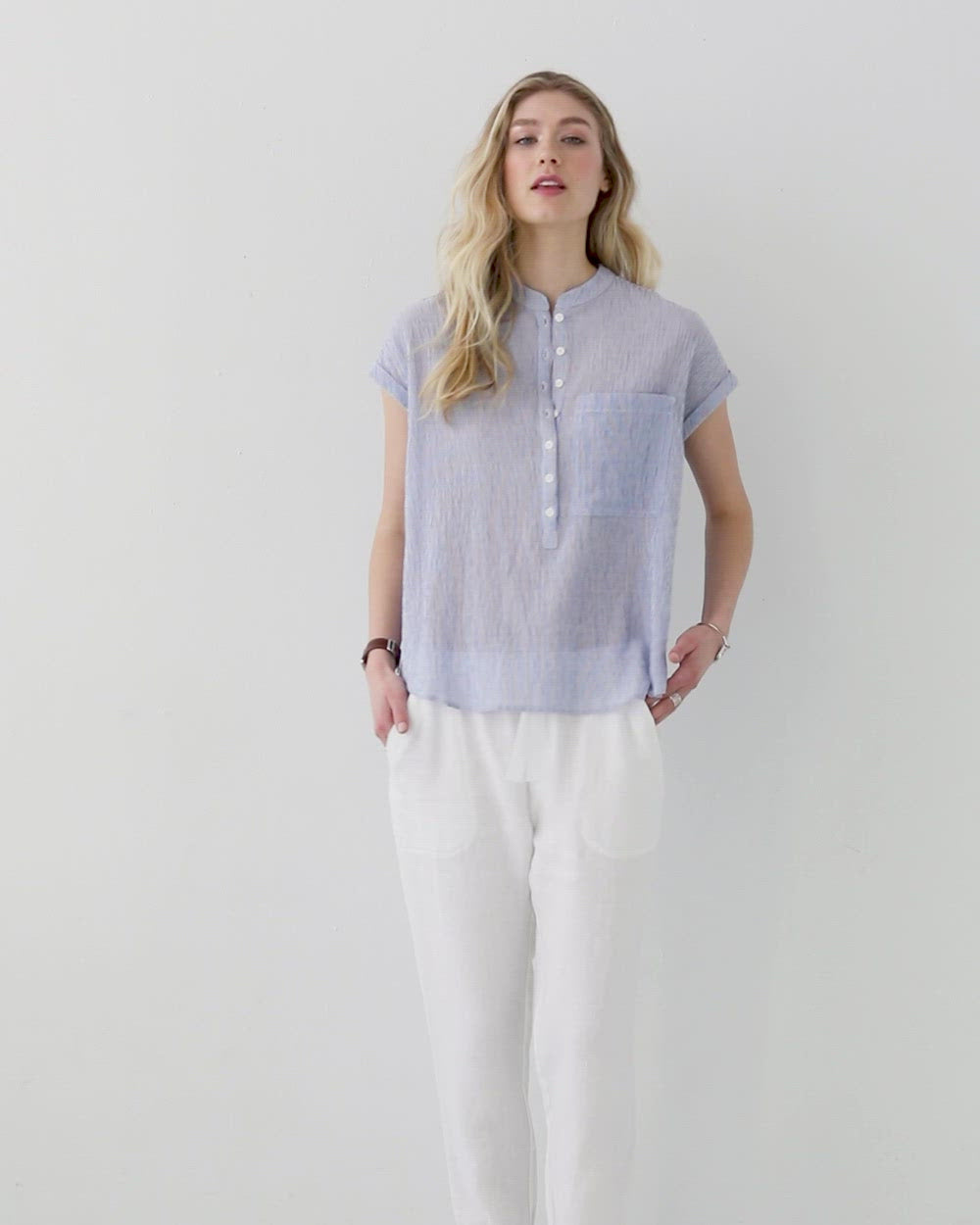 Not Monday London Denim Short Sleeve Shirt