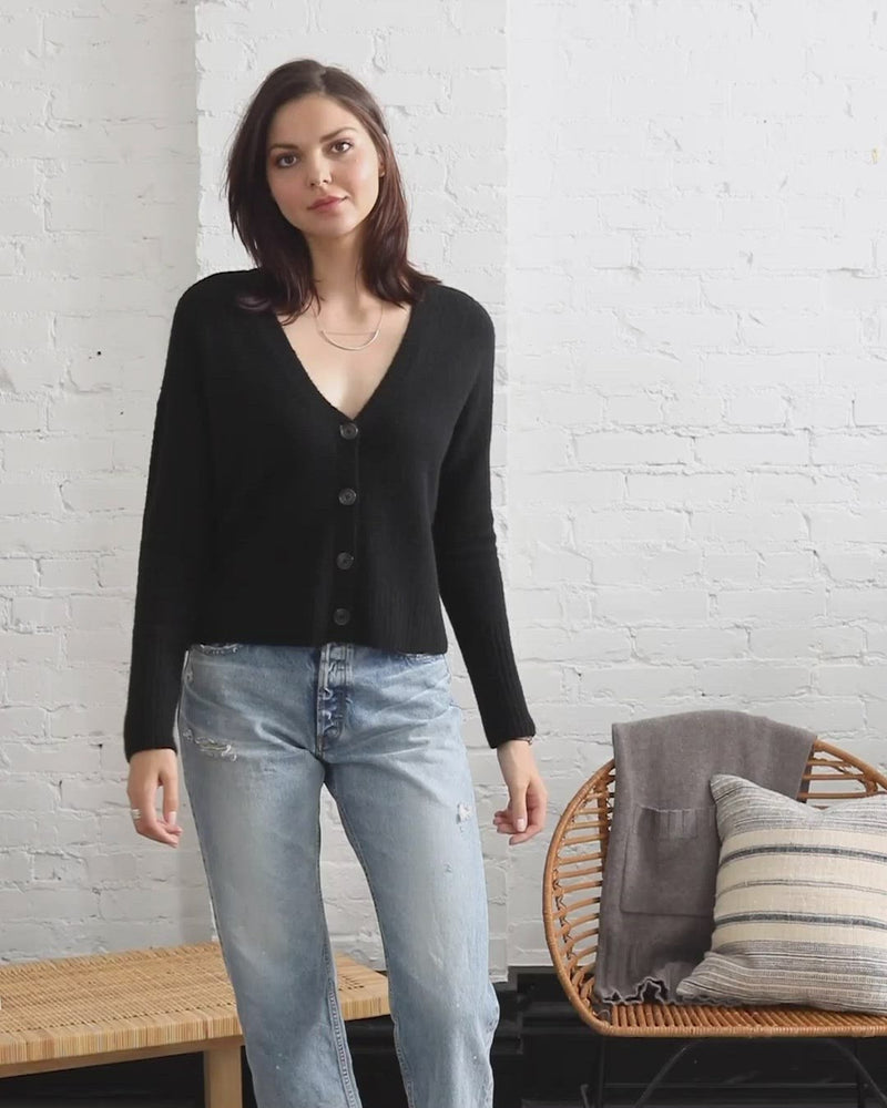 
                  
                    Load and play video in Gallery viewer, Delilah Cloud Cashmere Cardigan
                  
                