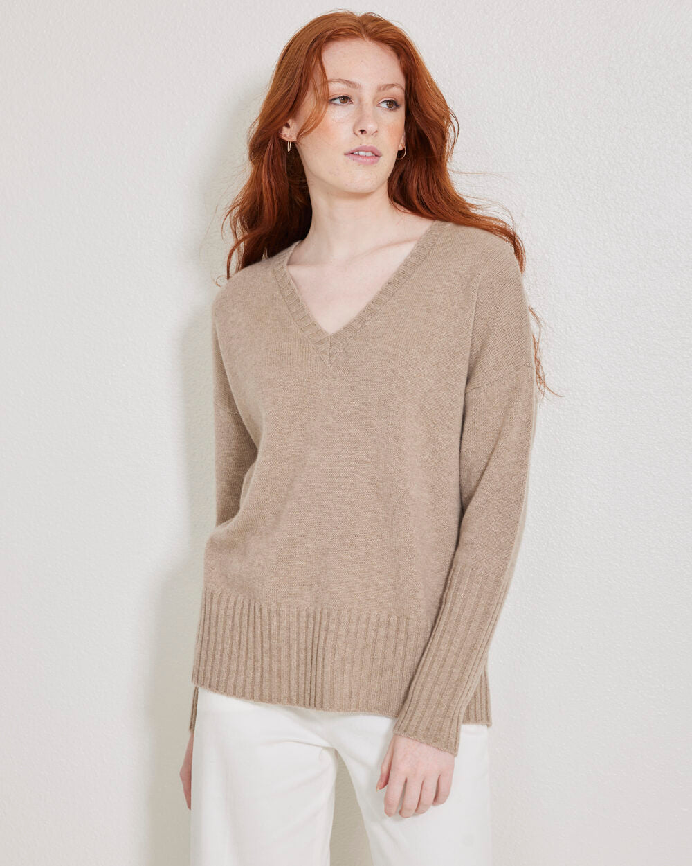 Ella Cashmere Boyfriend Sweater