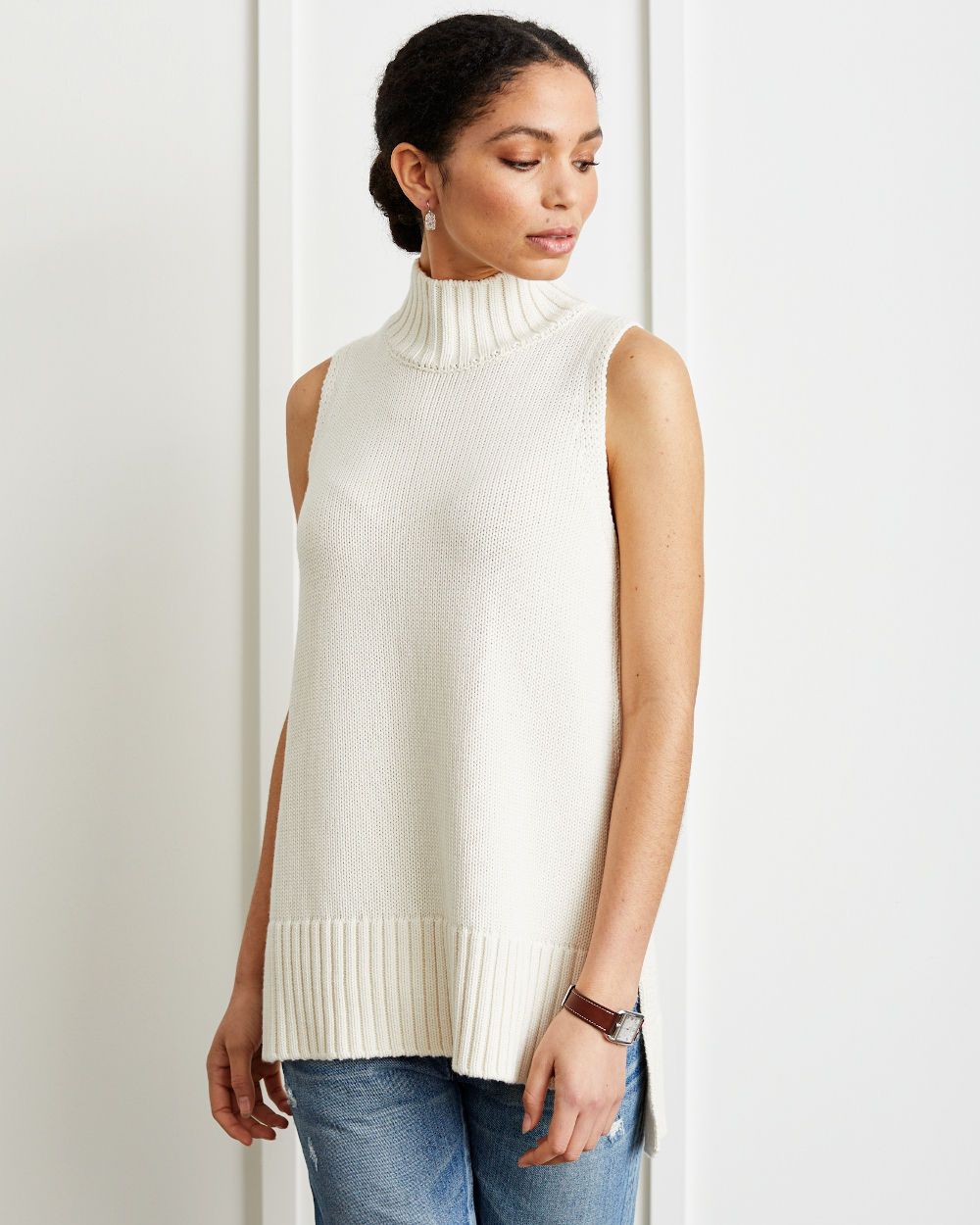 Anna Sleeveless Turtleneck Sweater - Not Monday