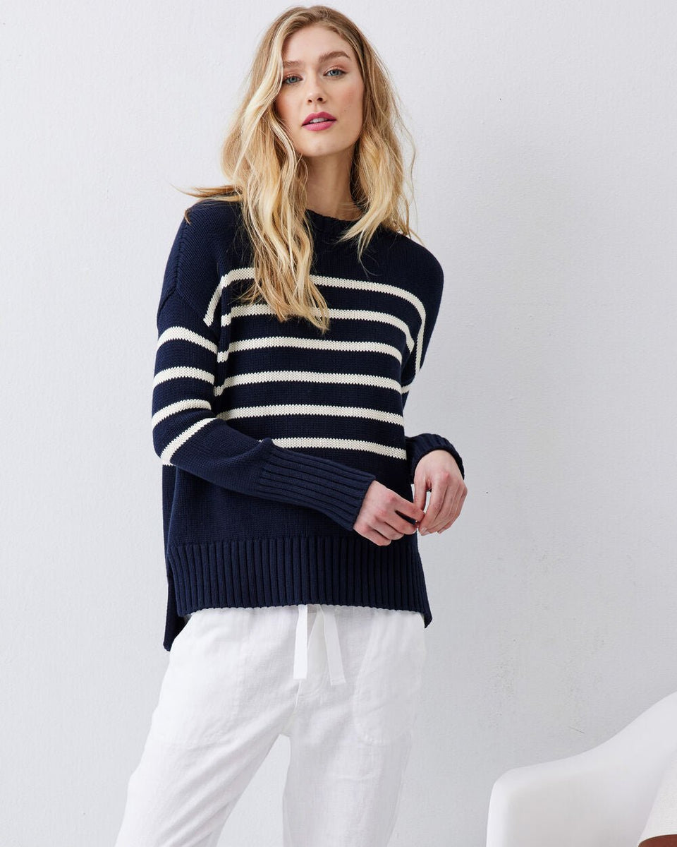 Camden Stripe Crewneck. Not Monday.