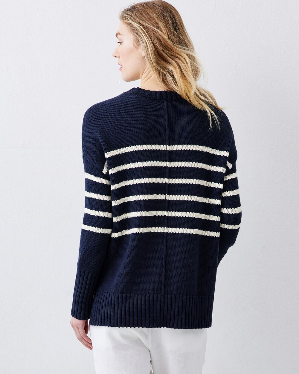 Gamden Striped Cotton Cardigan