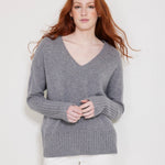 Ella Cashmere V-neck Sweater - Not Monday