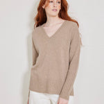 Ella Cashmere V-neck Sweater - Not Monday