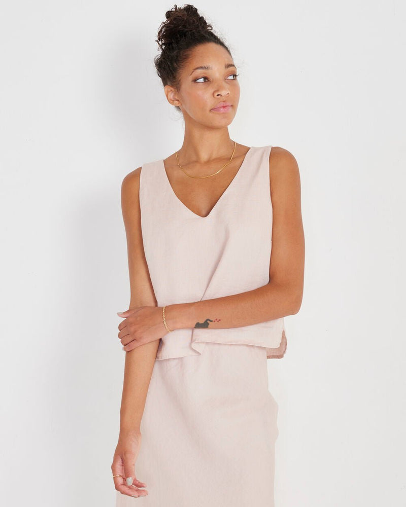 Julia Linen Tank - Not Monday