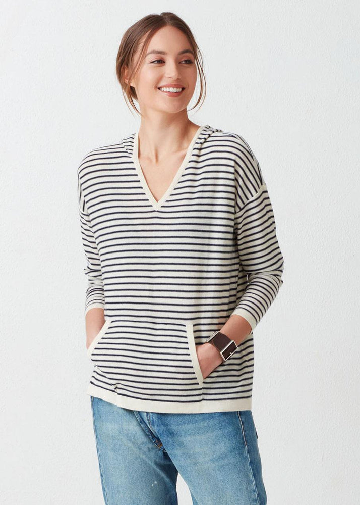 Kinsley Cashmere Hoodie Stripe - Not Monday