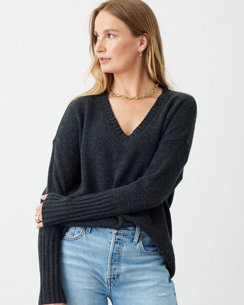 
                  
                    Siena Cashmere V-neck Sweater - Not Monday
                  
                